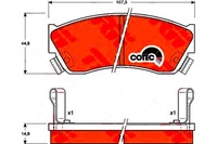 фото thumb №9, Тормозные колодки ham. subaru justy ii