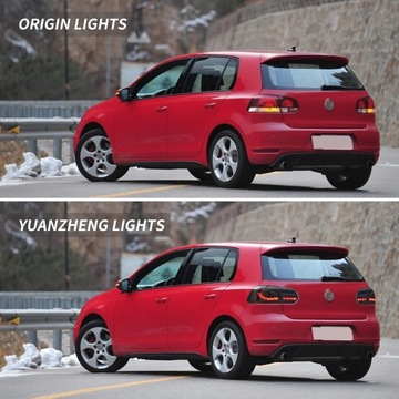 фото thumb №13, Лампи задні kpl повний led neon oled тюнінг чорний vw golf vi 6 5k0 2008-2013