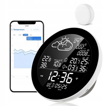 WIFI TUYA SMART метеостанция 3x датчик