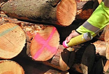 FLUO FOREST желтая разметочная краска-спрей