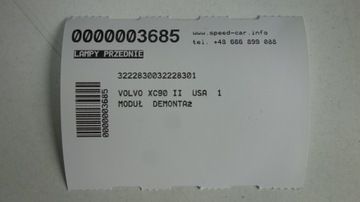 фото thumb №10, Volvo xc90 ii лампы передние комплект usa 1 модуль