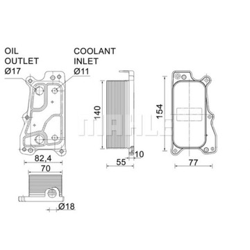 фото thumb №1, Радіаторів масла mahle clc 235 000p