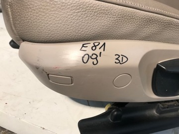 фото thumb №10, Сиденье левый водителя bmw e81 3 дверь рестайлинг кожа серый beż европа 2009r