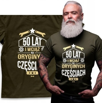 SUPER KOSZULKA MĘSKA PREZENT URODZINY KAŻDY ROK