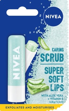 Ухаживающий скраб для губ NIVEA Алоэ + Вит Е