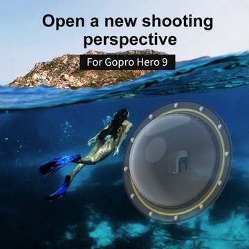 ПОДВОДНЫЙ КОРПУС РУЧКИ ДЛЯ GOPRO HERO 11 10 9 TELESIN WATERPROOF PRO