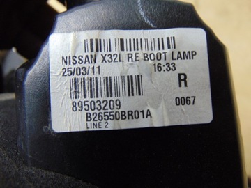фото thumb №12, Лампа правая зад w крышка багажника nissan qashqai j10 рестайлинг