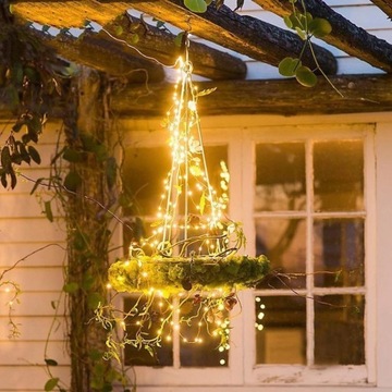 ГИРЛАНД СОЛНЕЧНЫЕ САДОВЫЕ ЛАМПЫ 300 LED