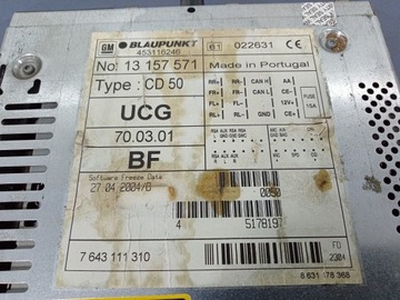 фото thumb №8, Astra iii h радіо заводські oem cd50 13157571