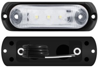 Купить Габаритный фонарь декоративная белый овальная универсальная, фото thumb