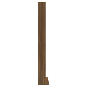 Шкаф для компакт-дисков, коричневый дуб, 102x23x177,5 см