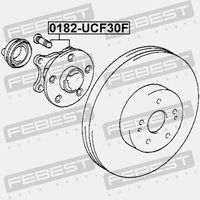 фото thumb №13, Ступица передняя toyota celsior ucf3 2000.08-2006.08 jp | 0182-ucf30f febest