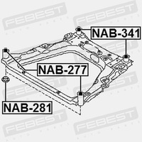 фото thumb №4, Втулка балка задня febest nab-341