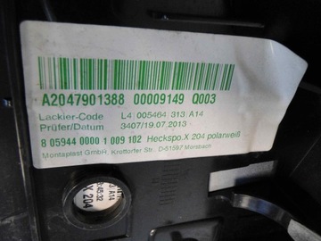 фото thumb №9, Mercedes glk x204 204 рестайлинг спойлер крышки задней