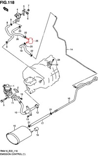 фото thumb №2, Клапан вакуум спускной egr выбросов выхлопных газов suzuki sx4 swift splash