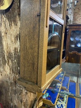 Дубовая витрина, подвесной шкаф, аптечка, Модерн