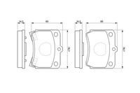 фото thumb №1, Гальмівні колодки гальмівні osi перед bosch kia pride mazda 121 i