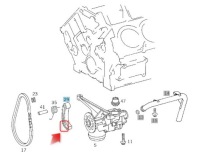 Купити Напрямна ланцюг насоса оливи mercedes m112 m113, фото thumb