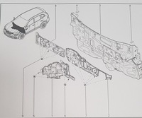 фото thumb №1, Nowa оригинальная мат обшивка глушащая renault koleos ii оригинальный номер 678965ha0a