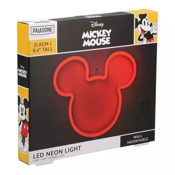 PALADONE Disney Myszka Miki Lampka neonowa ścienna (21,8 cm)