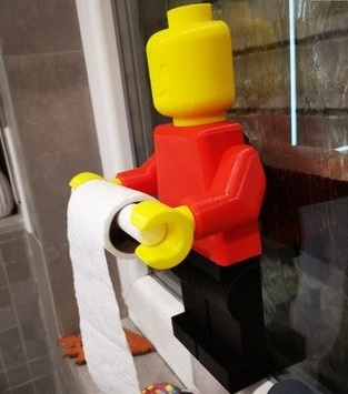 Держатель для туалетной бумаги LEGO MAN RedGrey