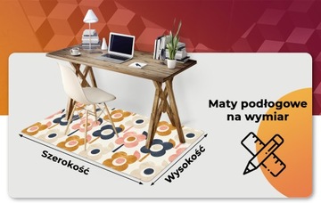 Dywanik winylowy dekoracja Flaming i zebra modna