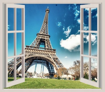 3D ФОТО ОБОИ вид из ОКНА, луг, поляна, лес, солнце