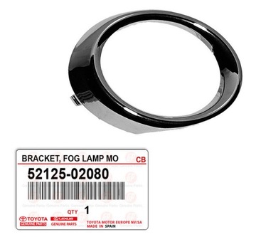 фото thumb №1, Toyota auris 12-15 захист накладка хром галоген праві 5212502080 оригінал