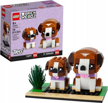 LEGO BRICKHEADZ PIES BERNARDYN PREZENT