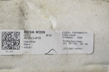 фото thumb №15, Потолок mercedes w205 c класс sedan панорама 2056906804