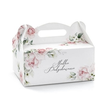 Коробки для тортов с ручкой Pink Flowers 10 шт.