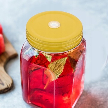 КРЫШКИ MASON JARS СОЛОМКА СТЕКЛЯННАЯ КРЫШКА ДЛЯ B