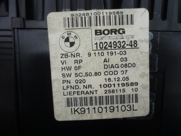 фото thumb №13, Приборы bmw 1 e87 e81 116i 1.6 116km 116i бензин n45b16a 9110191 исправный
