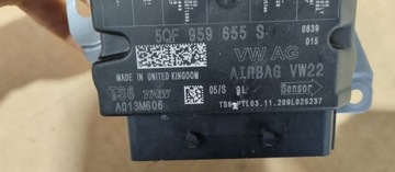 фото thumb №5, Модуль датчик подушок подушка безпеки volkswagen vw passat b8 20r 5qf959655s