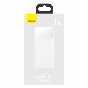 МОЩНЫЙ POWER BANK BASEUS 30000 мАч POWERBANK 15 Вт PD 3x USB USB-C TYPE-C 3A