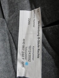 фото thumb №3, Захист стійка права audi a8 d4 4h0867244f