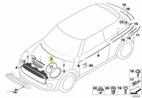 фото thumb №10, Obrączka фара левый bmw mini f56 f55 f57 оригинальный 51137449209