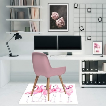 Podkładka pod krzesło mata 100cm Flamingi Zb 2,2mm