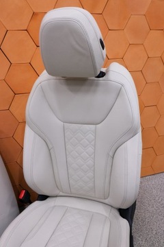 фото thumb №13, Bmw 4 g22 салон сидіння individual шкіра merino elfenbeinweiss harman