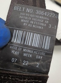 фото thumb №3, Pas безпеки натягувач правий перед volvo c30