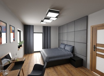 HORUS 35 белый минималистичный потолочный светильник для кухни и спальни Sollux LED