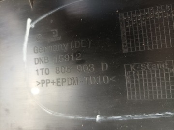 фото thumb №11, Спойлер бампера перед vw touran caddy рестайлинг 10- 1t0805903d