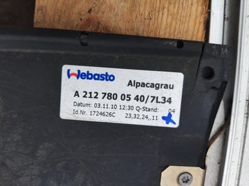 фото thumb №5, Mercedes w212 стеклянный крыша панорама окно крышные a2127800540