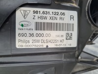 фото thumb №12, Porsche cayman 981 boxster 718 лампи перед bi ксенон 98163112106 98163112206