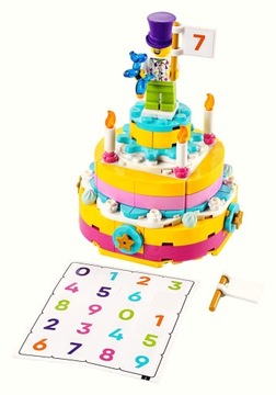 Оригинальный торт на день рождения LEGO Bricks 40382, 141 шт.