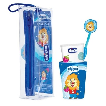 Chicco Travel Set Blue 3 года+ набор для ухода за зубами 1 шт.