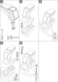 фото thumb №7, Підлокітник з адаптер do opel corsa f, 2019- , arm2-black