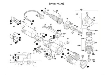 Уплотнительное кольцо BOSCH GWS850C 7A3 УШМ