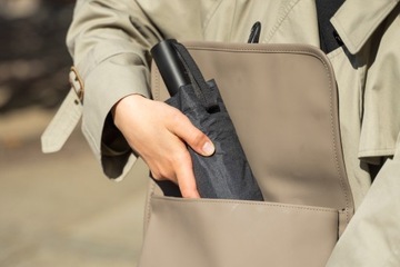 ЗОНТ 116 СМ, АВТОМАТИЧЕСКИ СКЛАДЫВАЮЩИЙСЯ ДО 33 СМ, ЧЕРНЫЙ, НА 2 ЧЕЛОВЕКА, ДЛЯ СУМКИ
