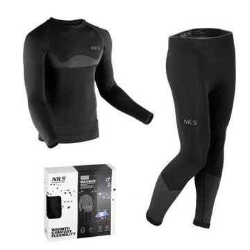 THERMOACTIVE зимнее мужское нижнее белье 2XL/3XL комплект верх + низ NILS